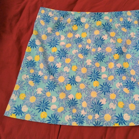 Lilly Pulitzer skirt XXL Plus size Custom Lilly Pulitzer Blue Daisys - Picture 1 of 6